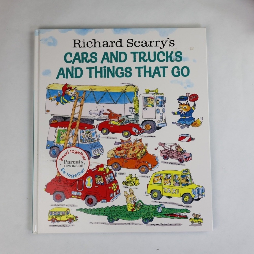Richard Scarry Cars and Trucks and Things That Go Hardcover Golden Books 2020